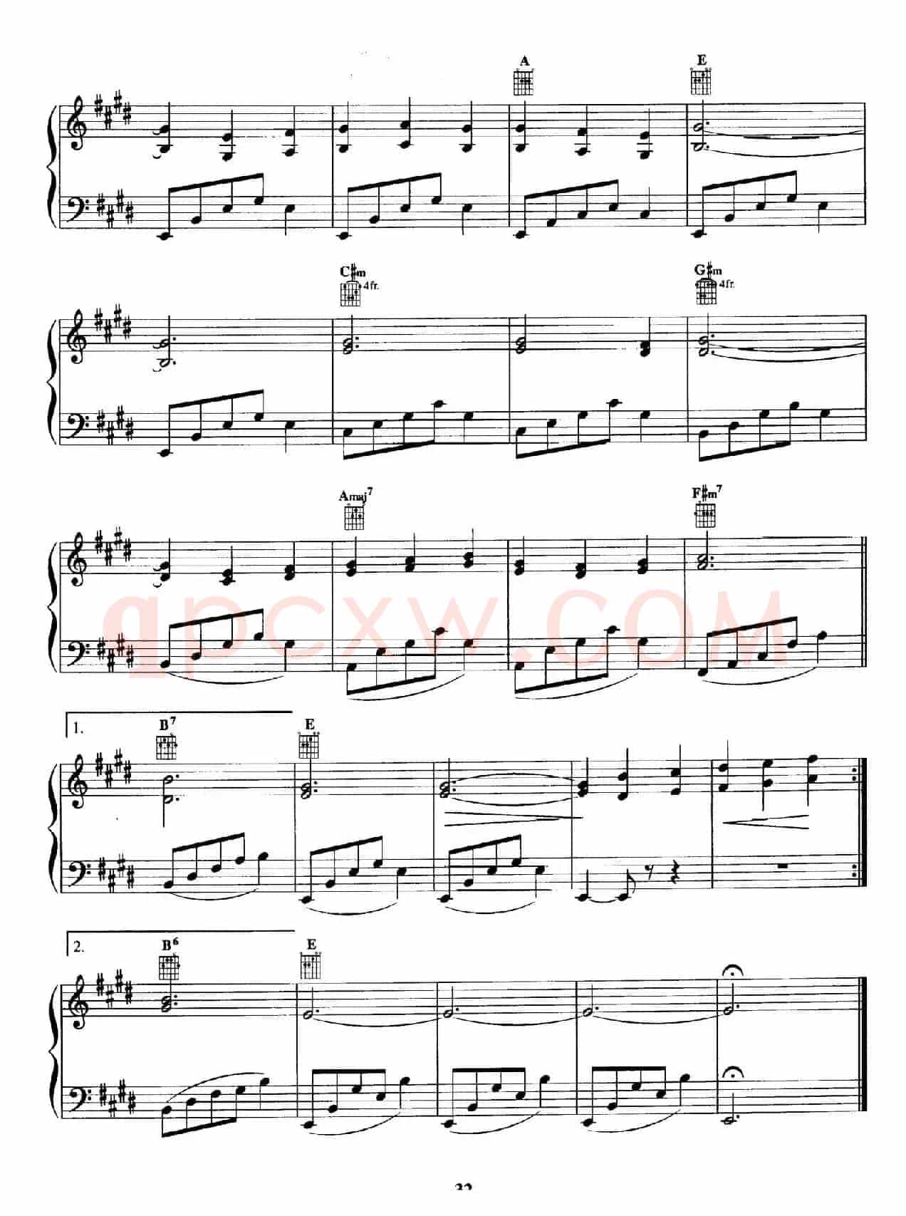 电影配乐大师莫瑞康最佳20首钢琴谱（Best of Ennio Morricone·9）