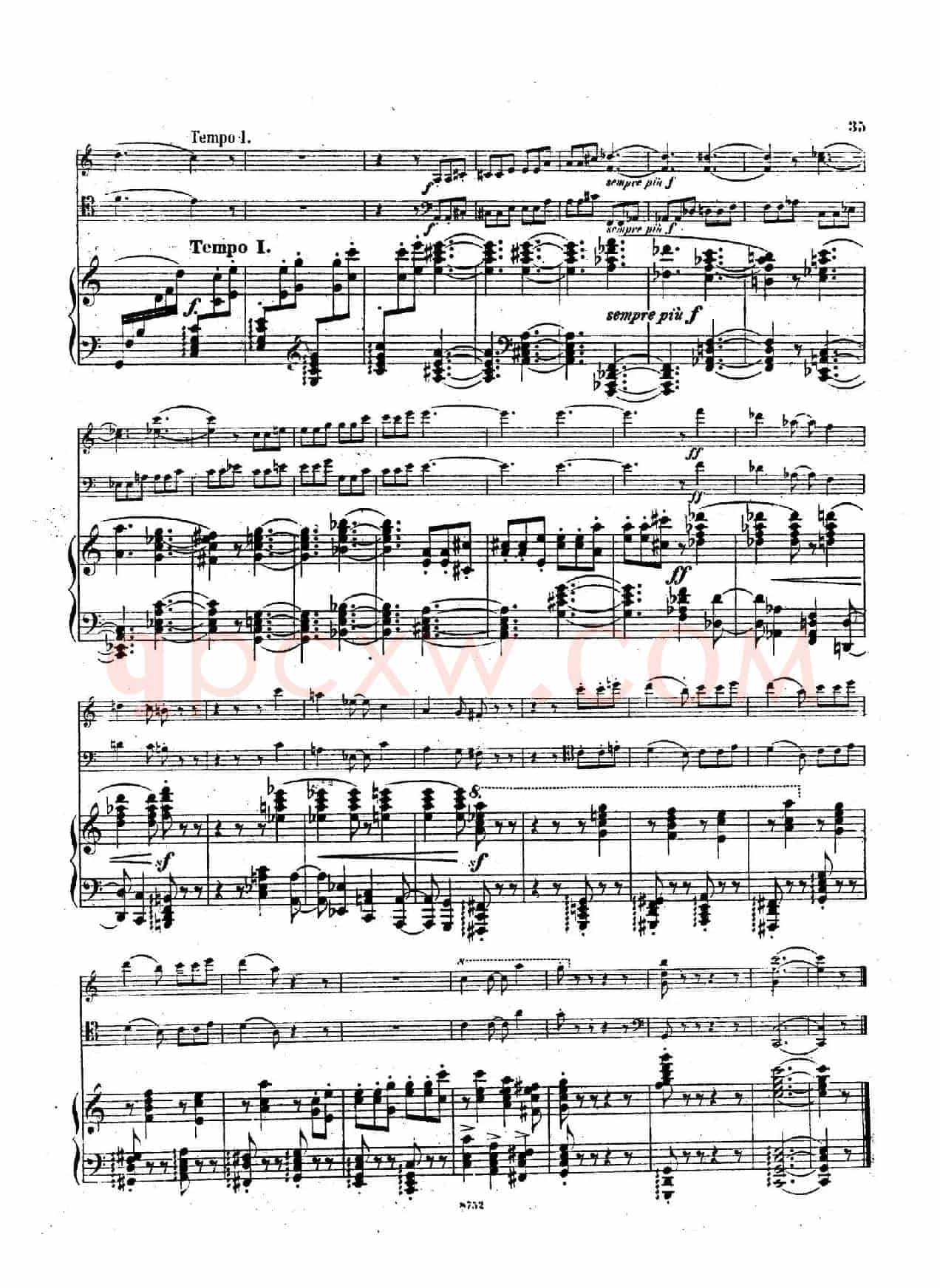 Piano Trio No.3 in c Minor Op.101(c小调第三钢琴三重奏)