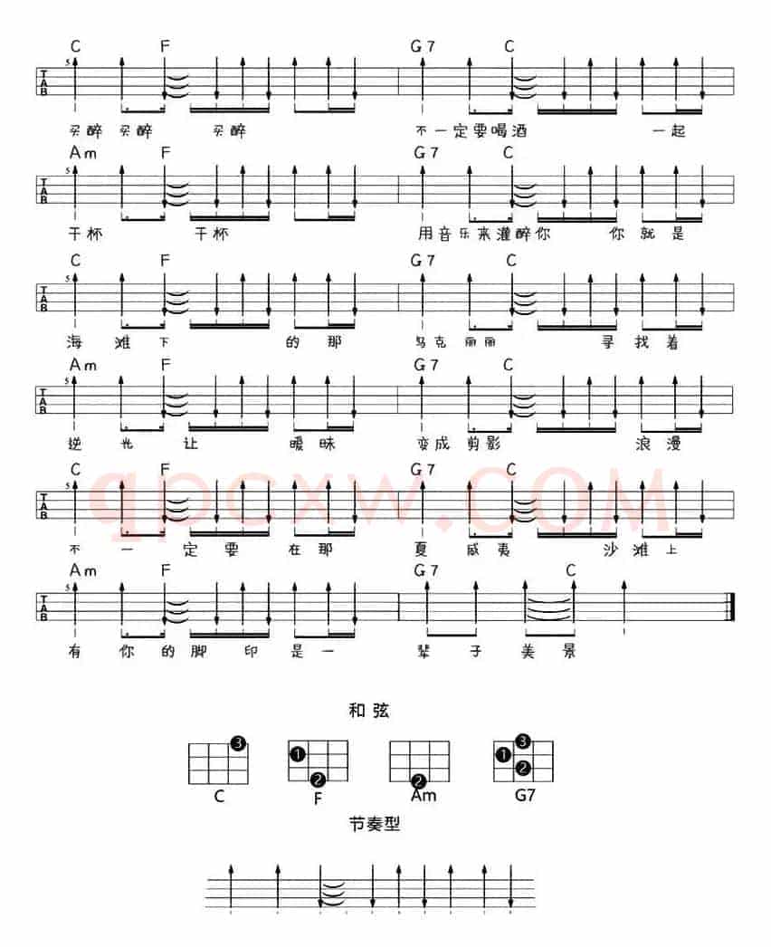 乌克丽丽（尤克里里弹唱谱）