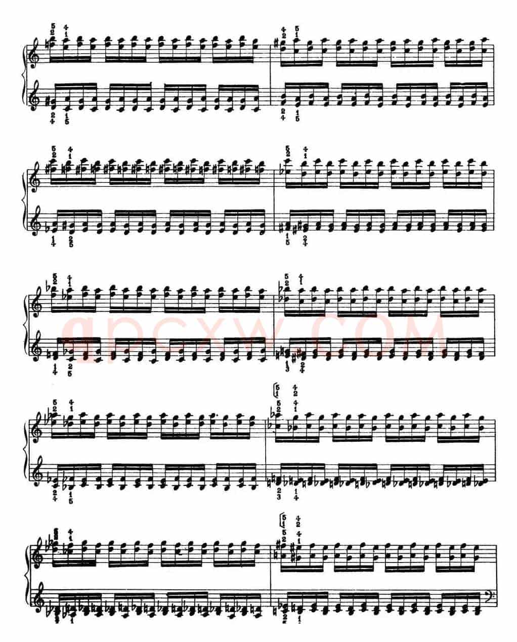 Technical Exercises S.146(李斯特钢琴技巧练习 BOOK Ⅷ)