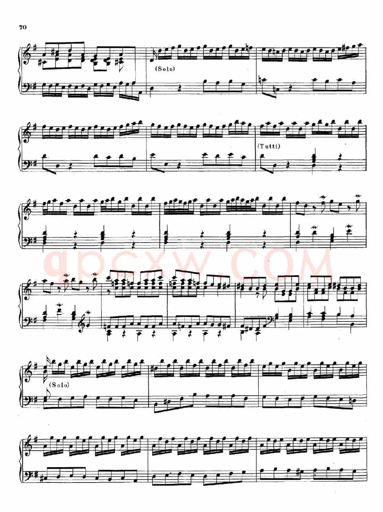 16 Concertos BWV 972-987(十六首为独奏古钢琴而作的协奏曲)(P11——20)