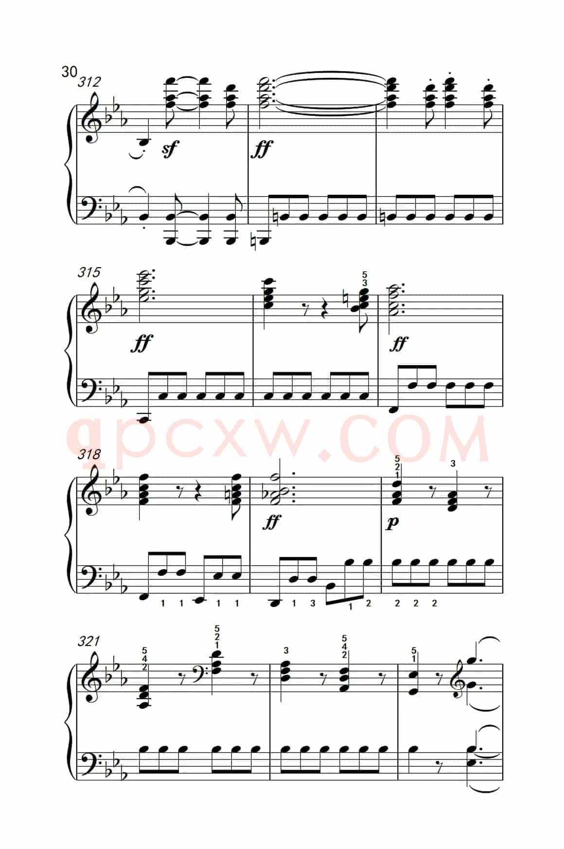奏鸣曲 Opus 7 第一乐章（贝多芬奏鸣曲集 2）