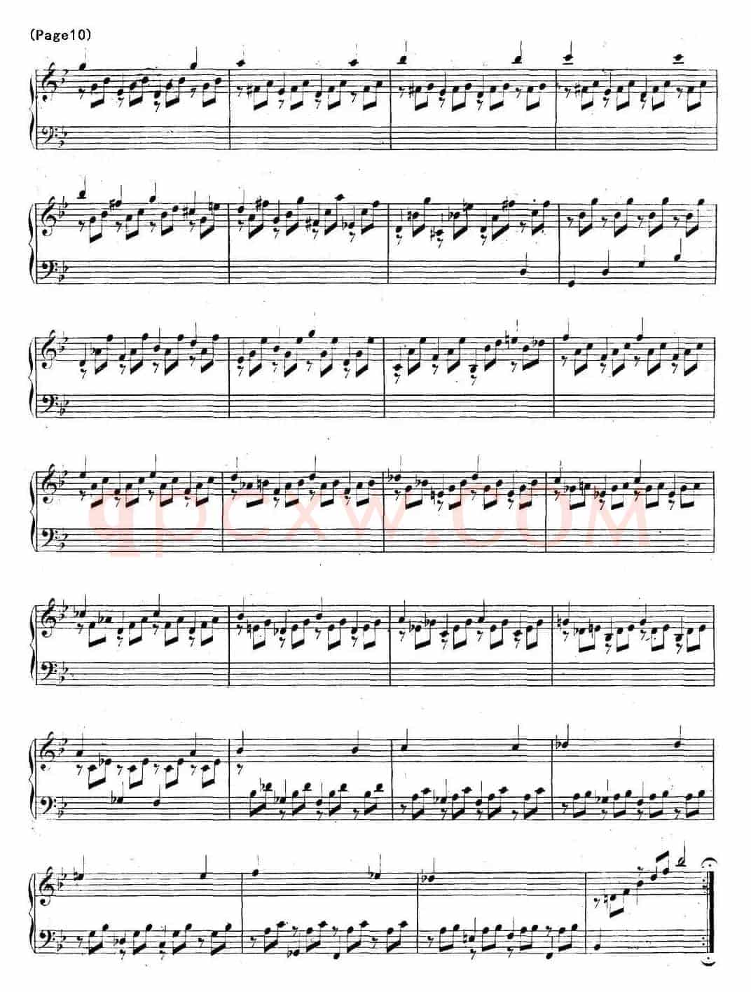 帕蒂塔6首德国组曲（No.1 降B大调 巴赫 Partita B-flat Major BWV825）