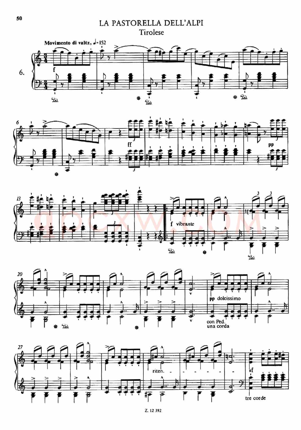 Soirées Musicales S.424(《音乐晚会(全12首)》第6首)