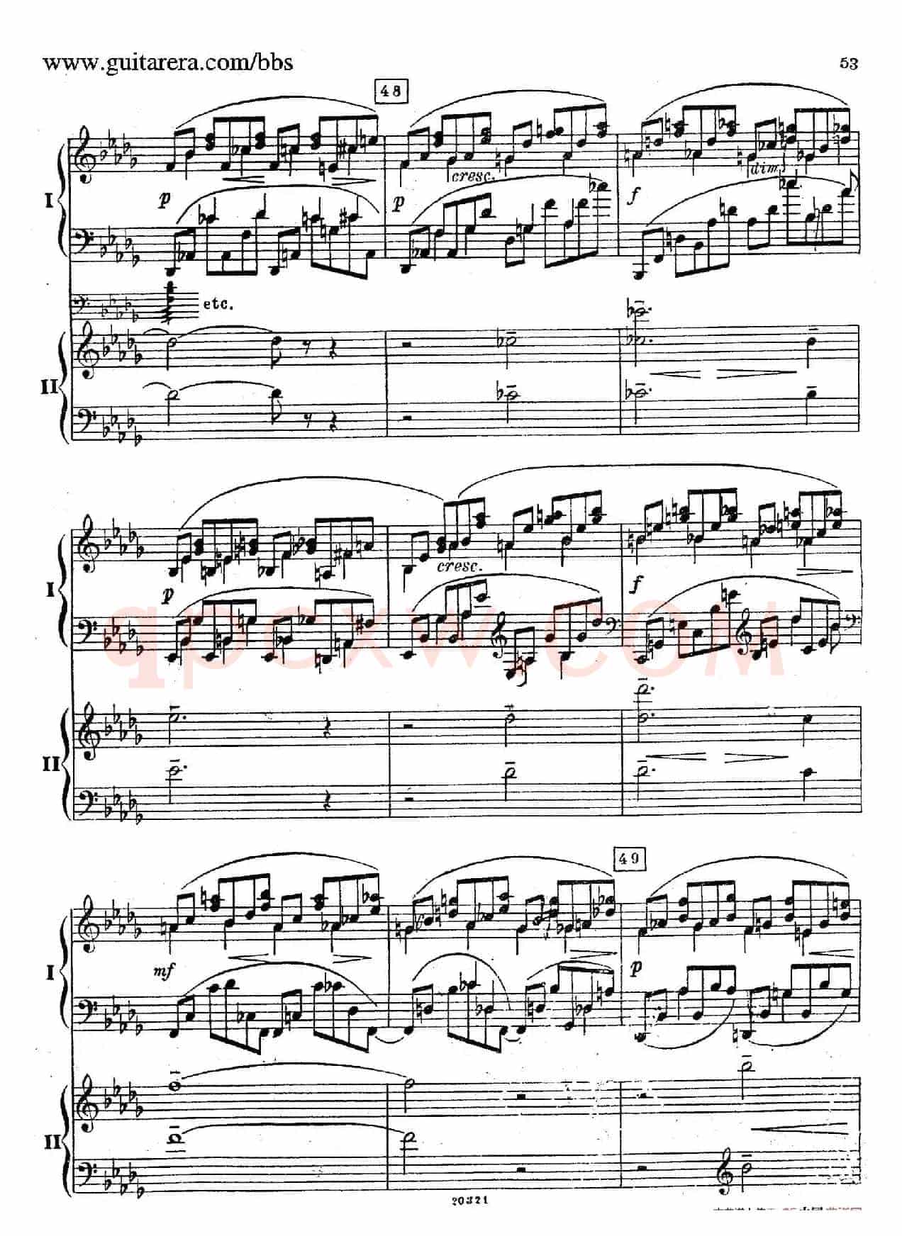 Rhapsody On A Theme Of Paganini Op.43(帕格尼尼主题狂想曲·双钢琴)(P41——60)