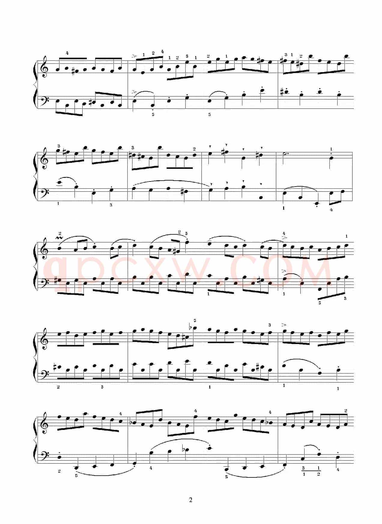 布列舞曲（选自《第二英国组曲》杨一丹标注）