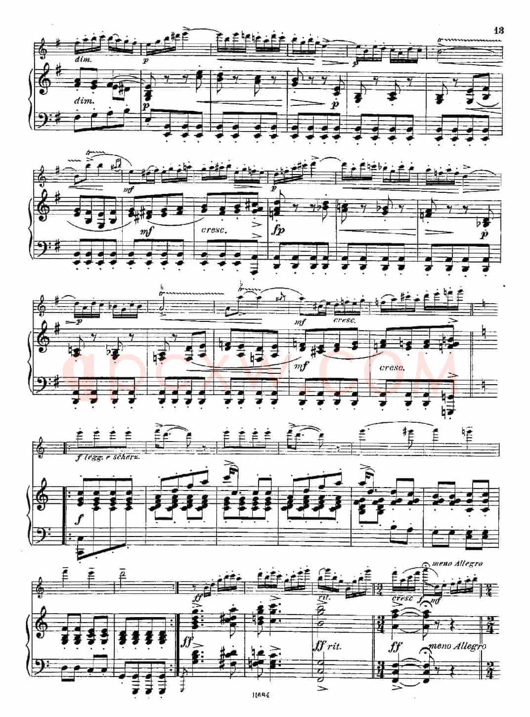 Introduction et Caprice（Op.58）（长笛+钢琴伴奏）