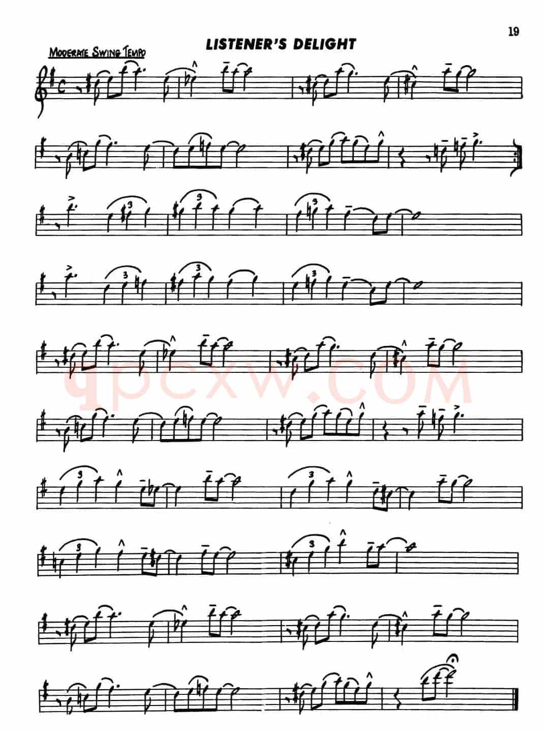 Basic Jazz Conception for saxophone(LISTENER's DELIGHT)