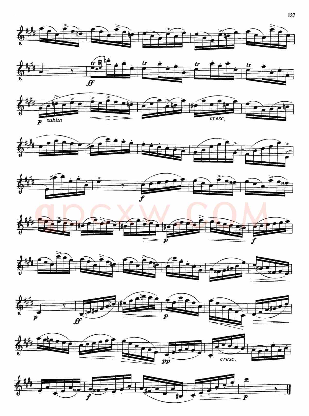 萨克斯管业余考级七级练习曲（8首）