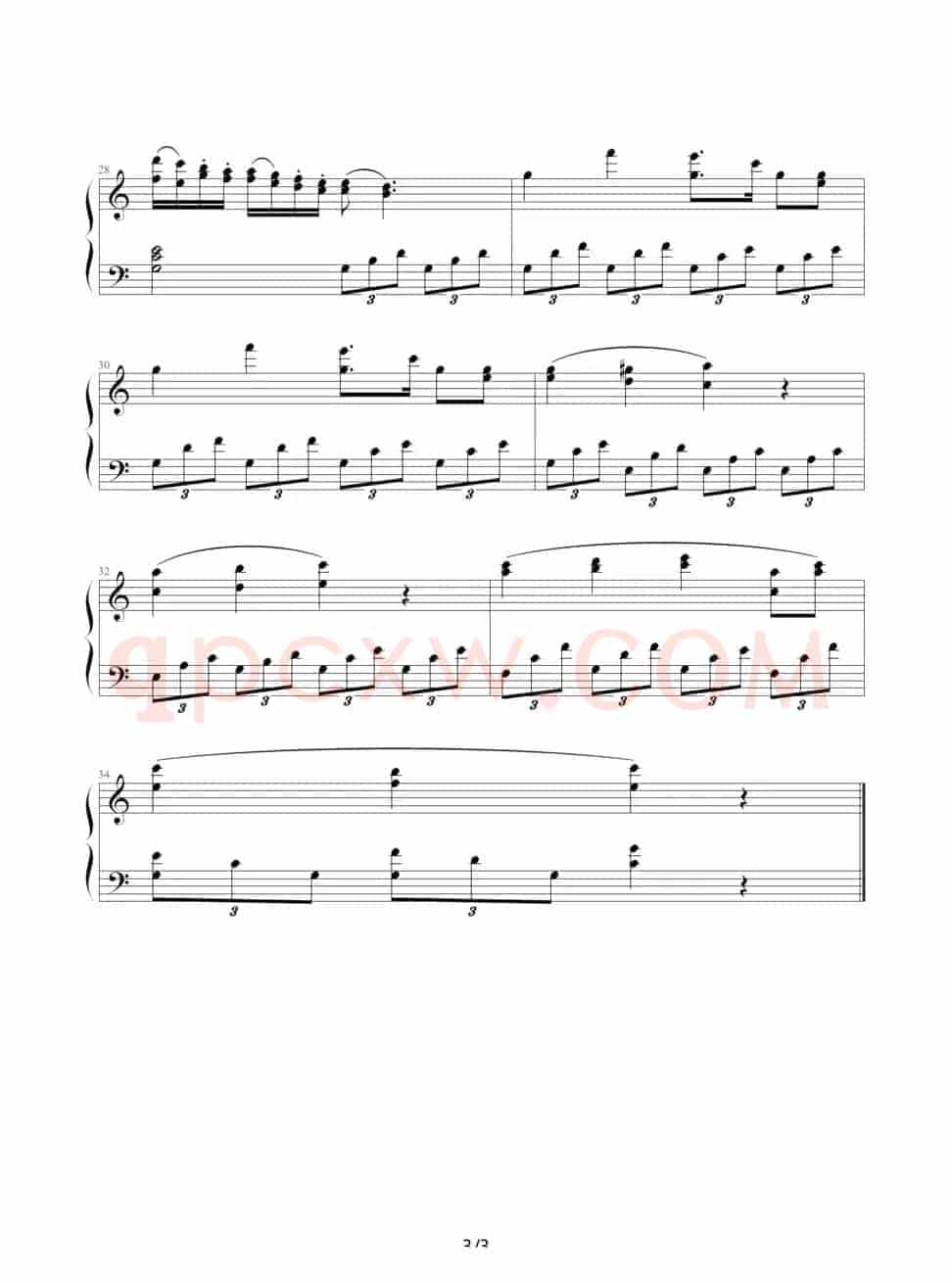 第五钢琴协奏曲（第二乐章）