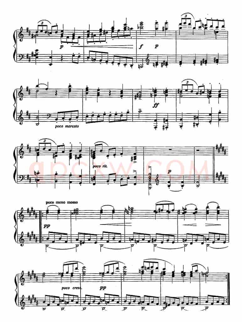 现代钢琴曲：14、加沃特舞曲