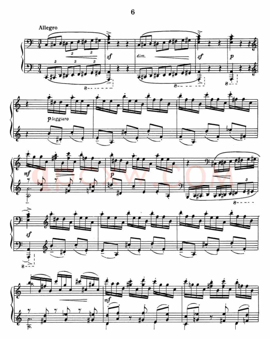 拉赫玛尼诺夫 音画练习曲14或15 Etudes tableaux Op.39 No.6