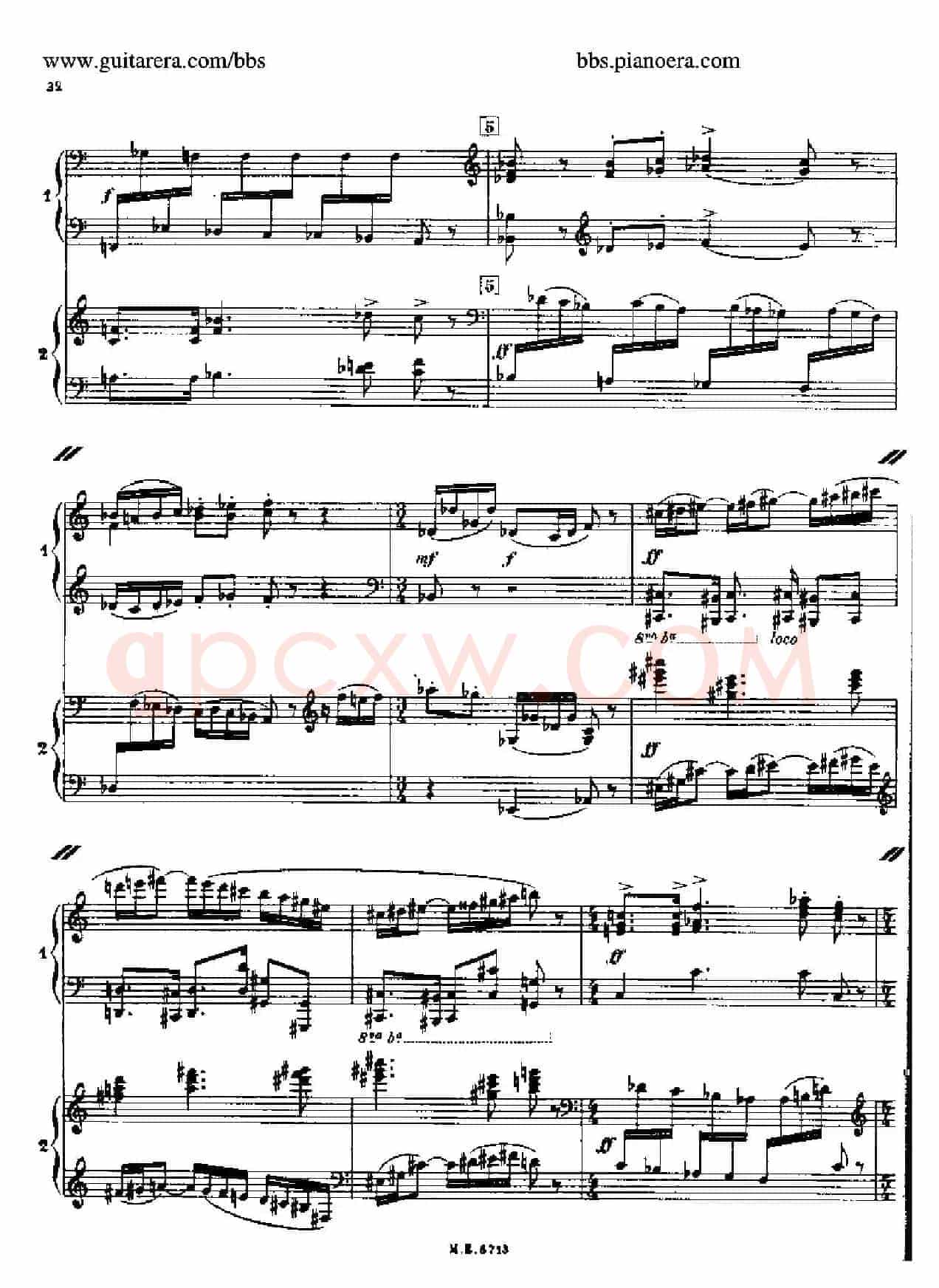 Sonata for Two Pianos(双钢琴奏鸣曲)