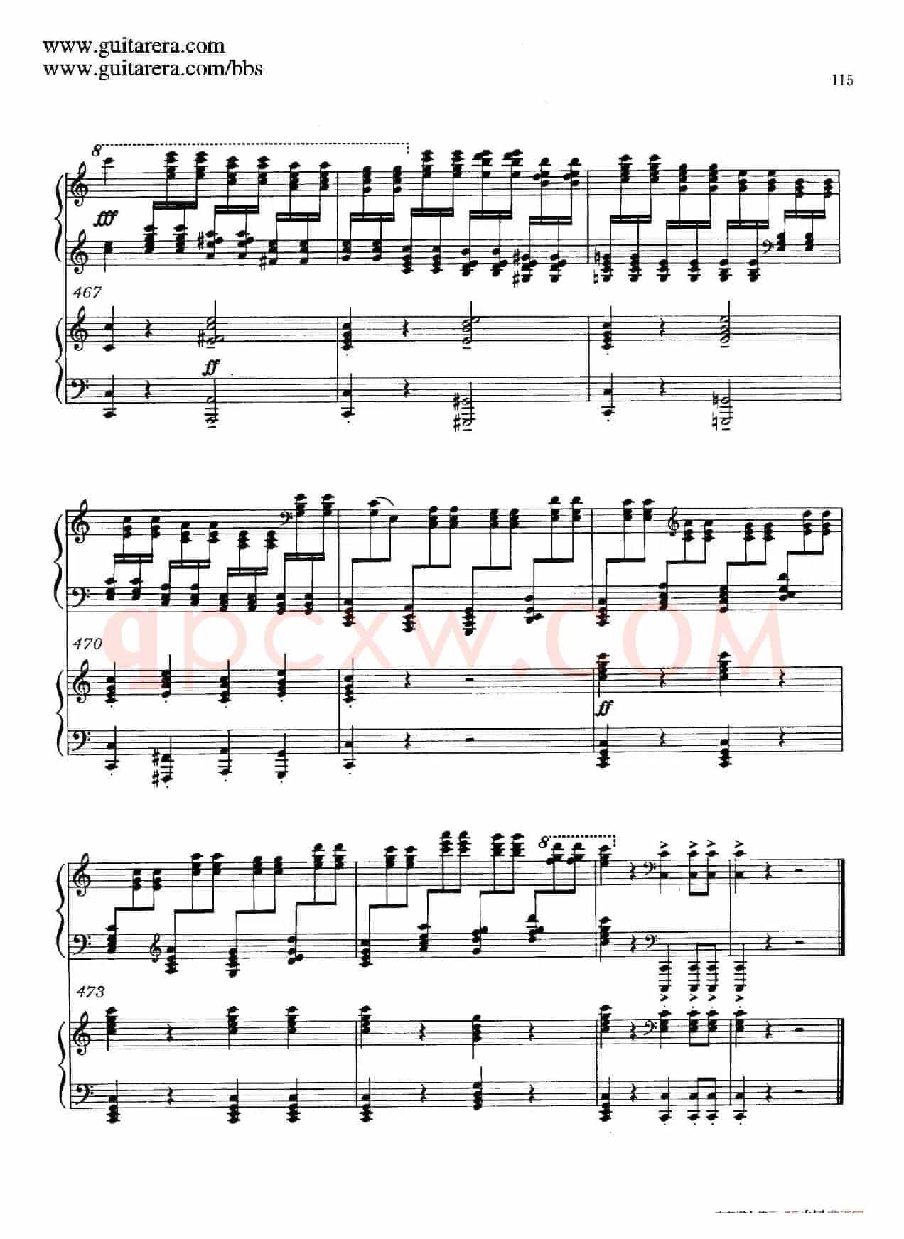 c小调第二钢琴协奏曲 Op.18(双钢琴·第三乐章)