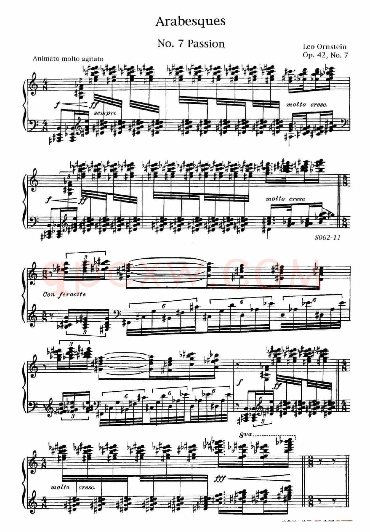Arabesques Op.42（阿拉伯风格曲 7. 热情）