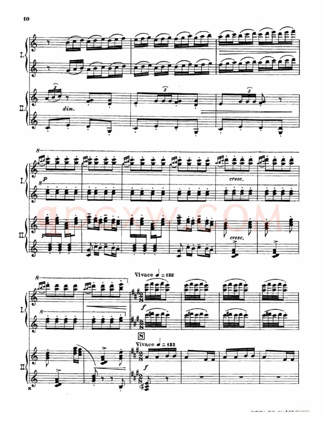 The Pines of Rome(交响诗《罗马的松树》·双钢琴)(第一部分:博尔盖塞别墅的松树)