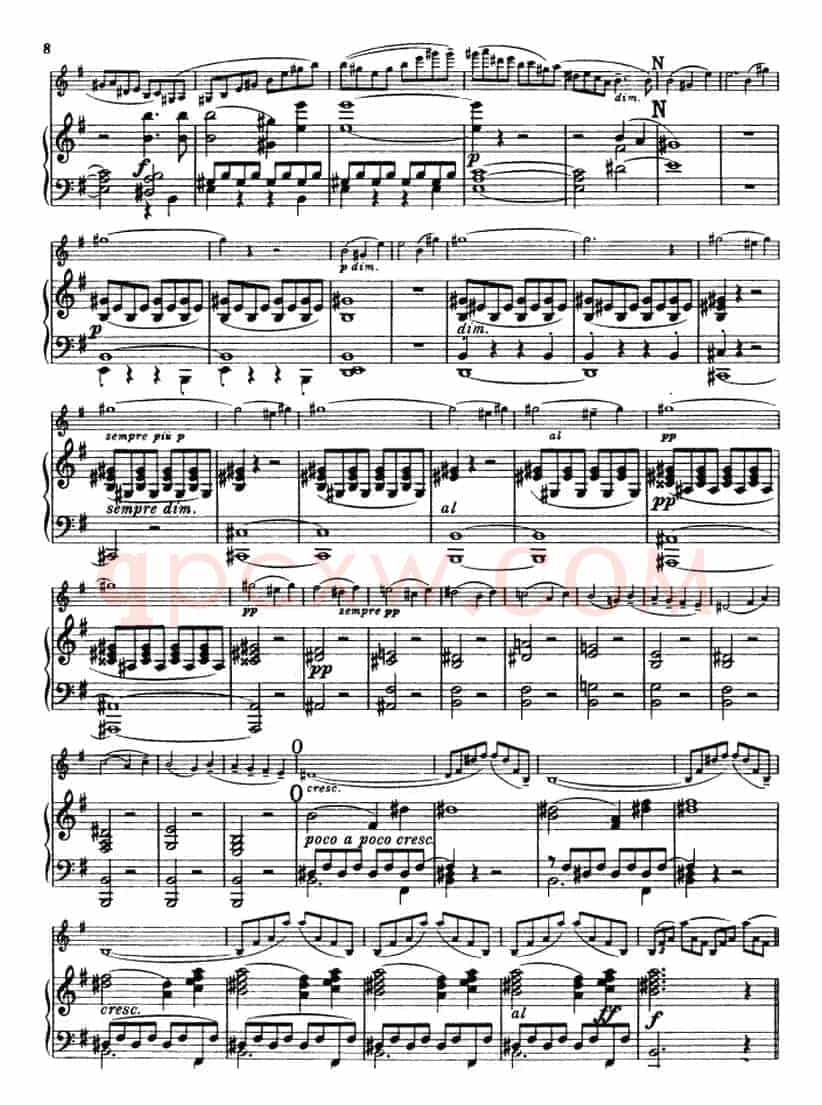 E小调协奏曲（Op.64）（小提琴+钢琴）
