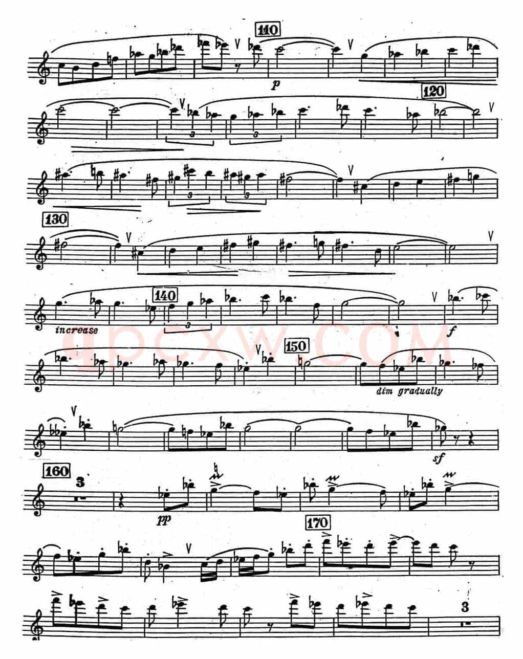 克莱斯顿《中音萨克斯管奏鸣曲》第三乐章