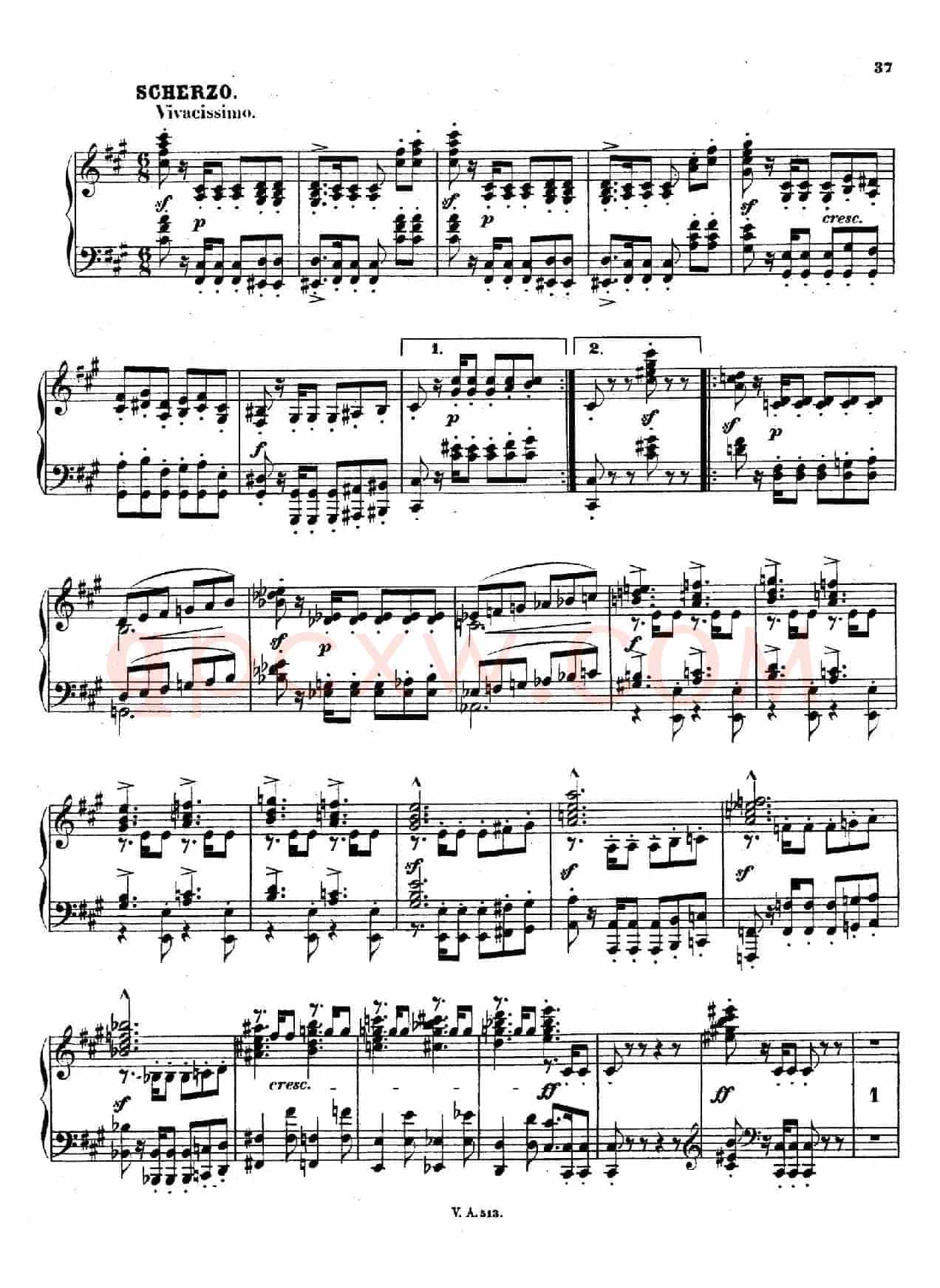 升c小调第一钢琴奏鸣曲(Op.6)