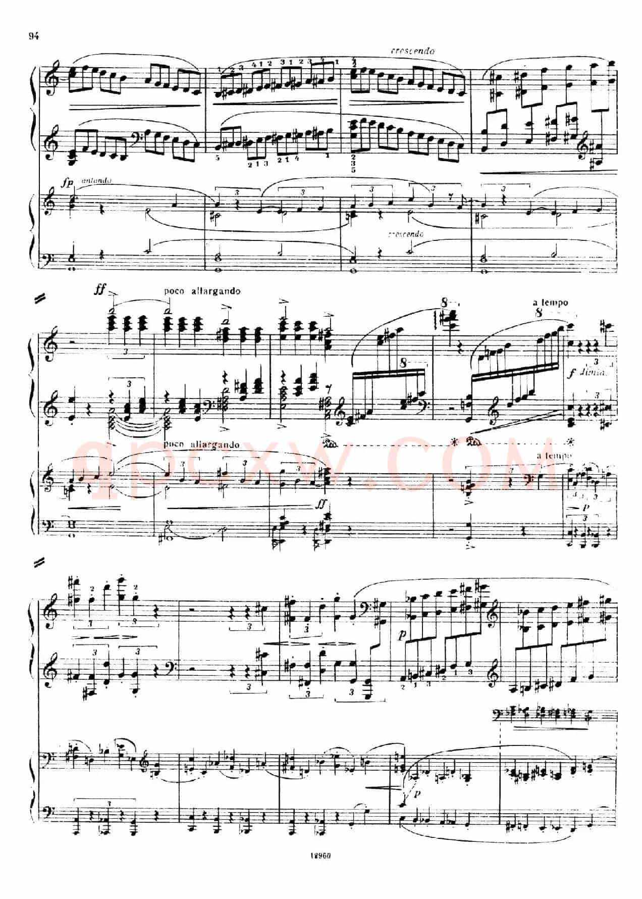 Piano Concerto No.2 in c Minor Op.50(c小调第二钢琴协奏曲·Ⅲ·双钢琴)