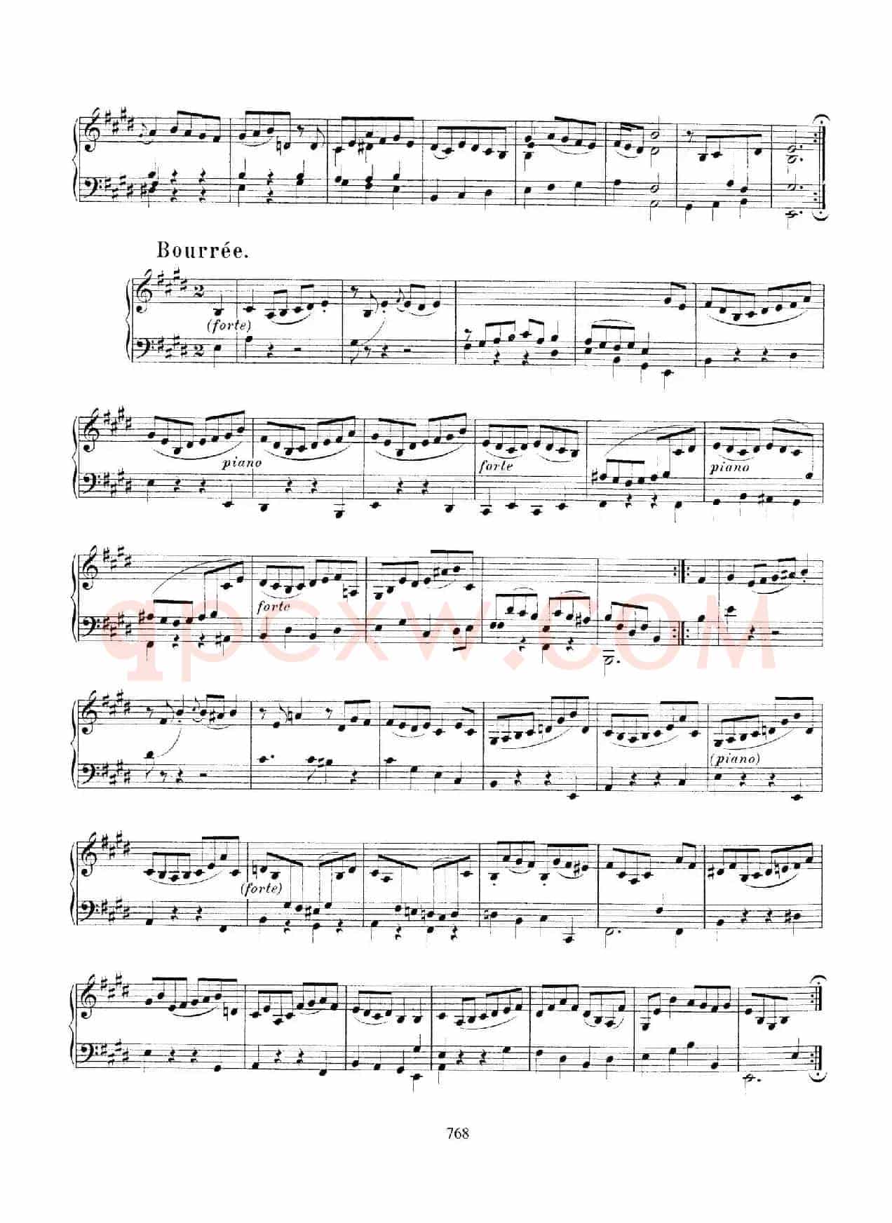 Partita in E Major BWV 1006a（E大调第三无伴奏小提琴组曲·钢琴独奏版）