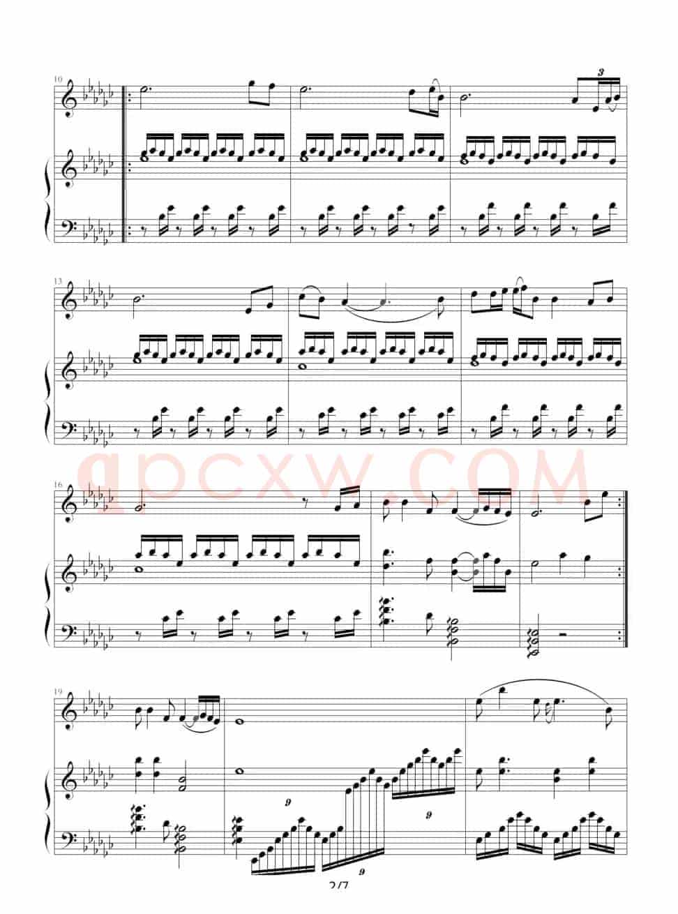 美丽家园（钢琴伴奏谱）（石顺义词 王咏梅曲、张延泽配伴奏）