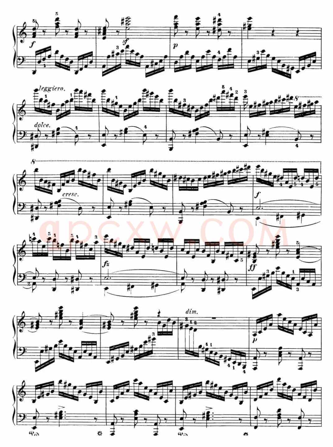 50首车尔尼Op.740钢琴手指灵巧技术练习曲（NO.31）