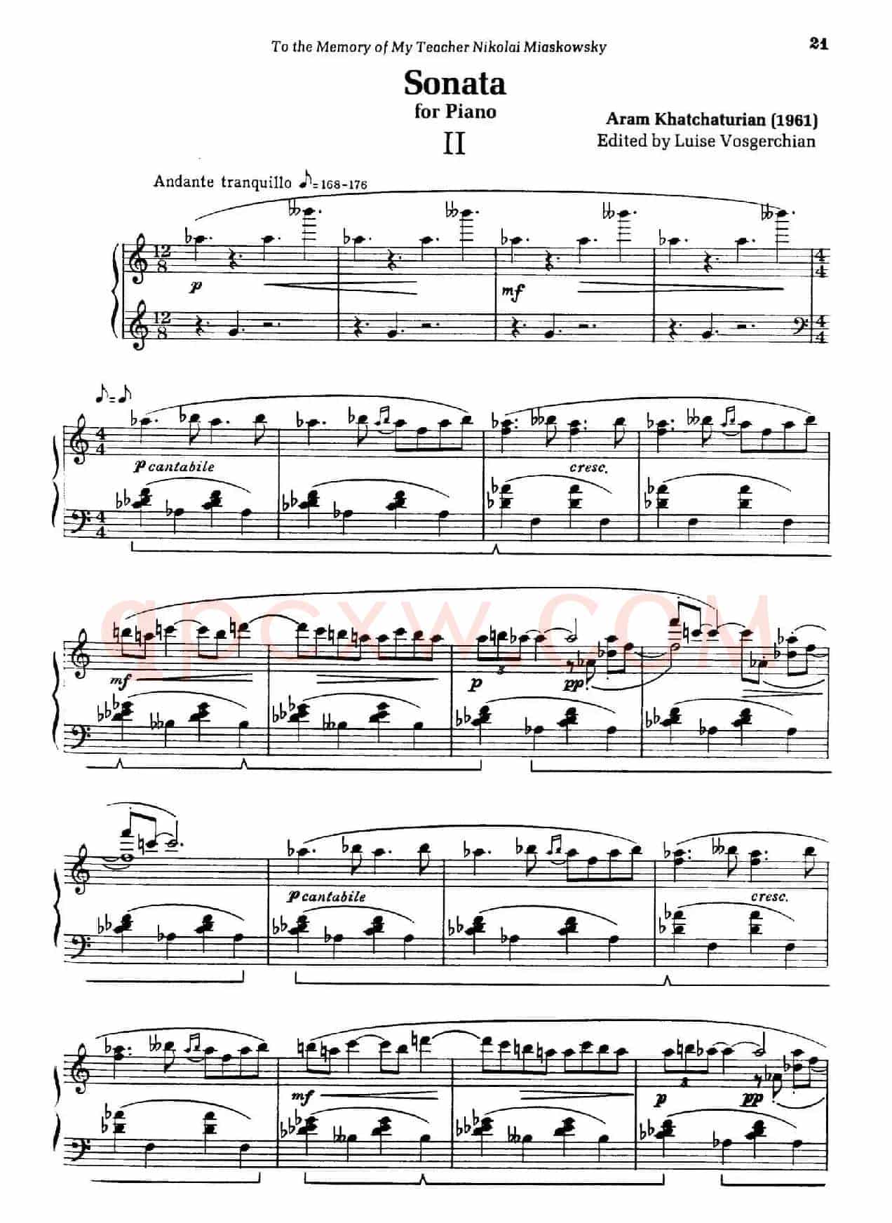 Piano Sonata in E-flat Major Op.95(降E大调钢琴奏鸣曲·Ⅱ)