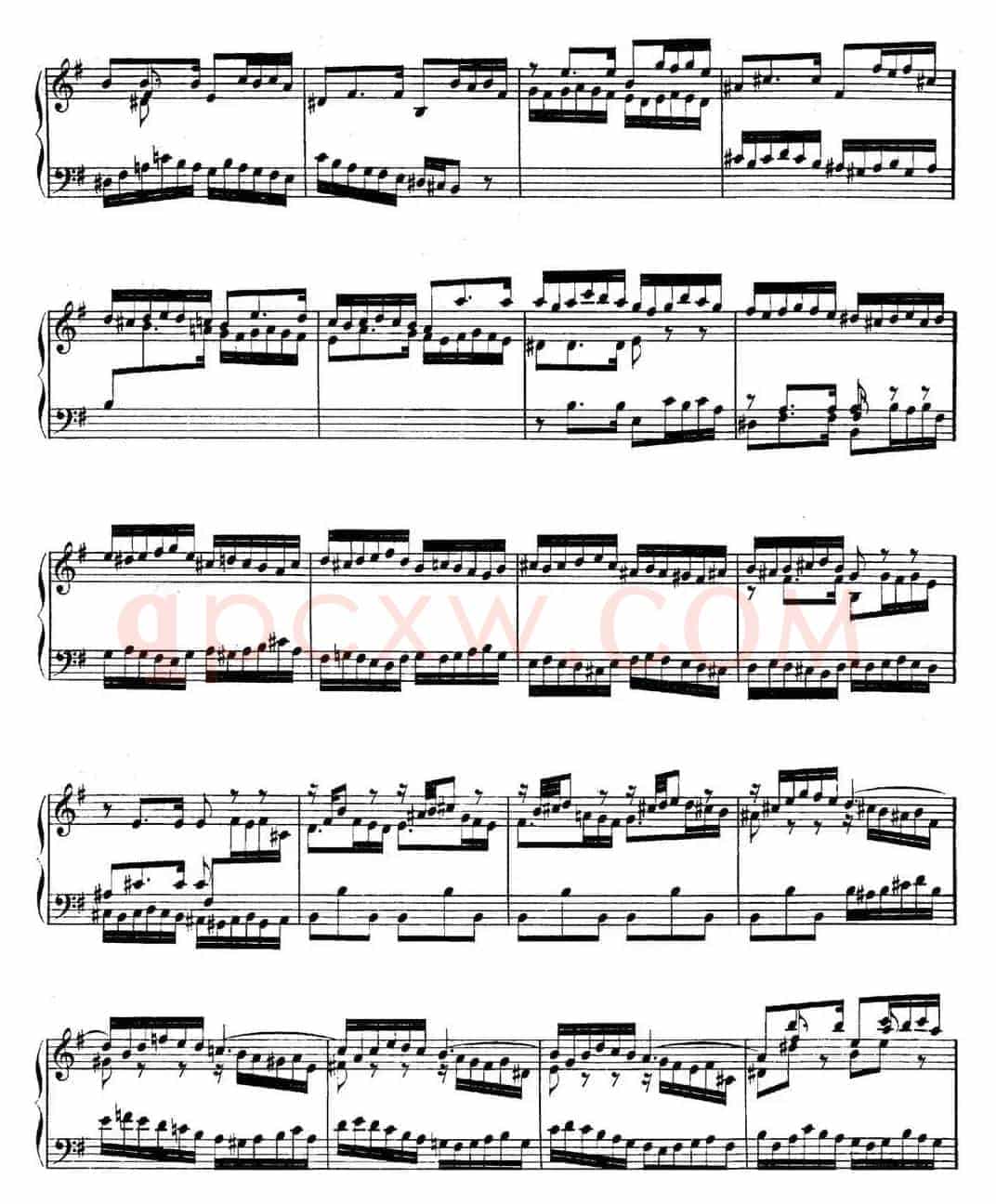 英国组曲No.5 巴赫 e小调 5th Suite BWV 810