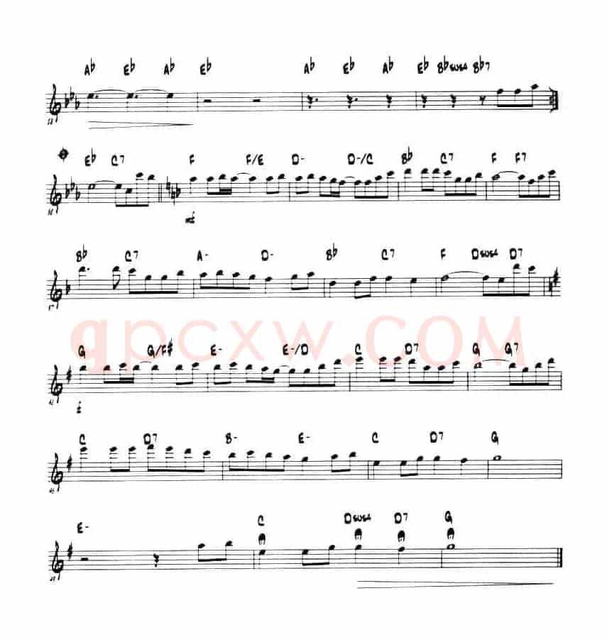 童话（第一中音萨克斯、爵士乐版）