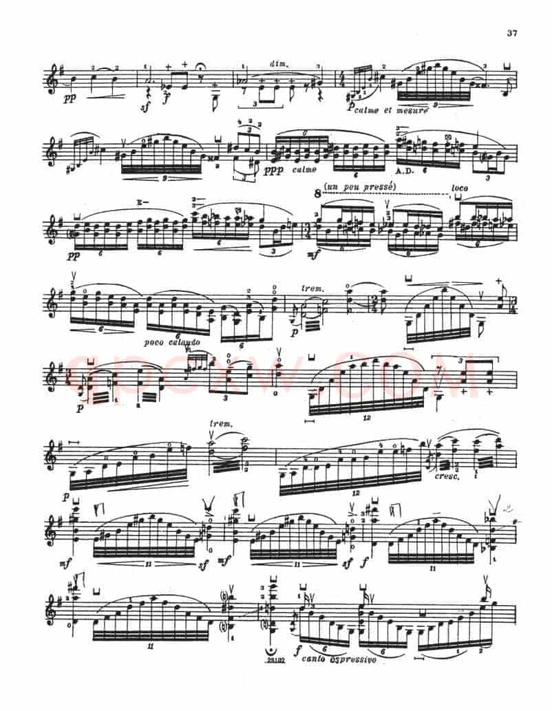 SONATE No5（伊萨伊小提琴奏鸣曲）