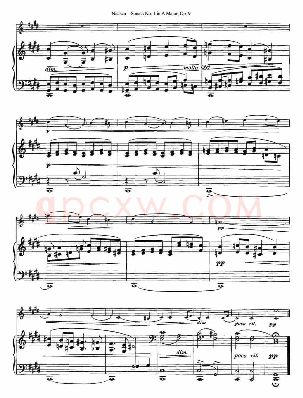 Violin Sonata No.1 in A Major Op.9（小提琴+钢琴伴奏）