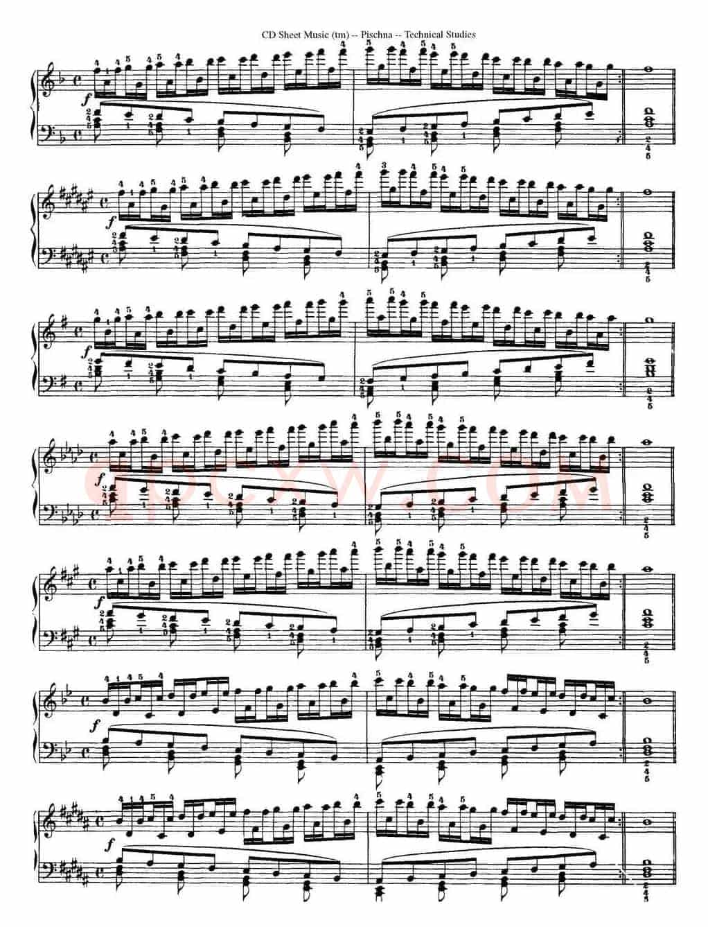 Technical Studies 60 Progressive Exercises (60首钢琴循序渐进练习曲 P81——90)