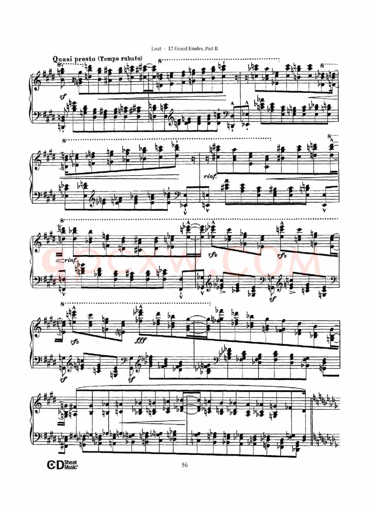 12 Grand Etudes S.137（12首华丽的练习曲·11）