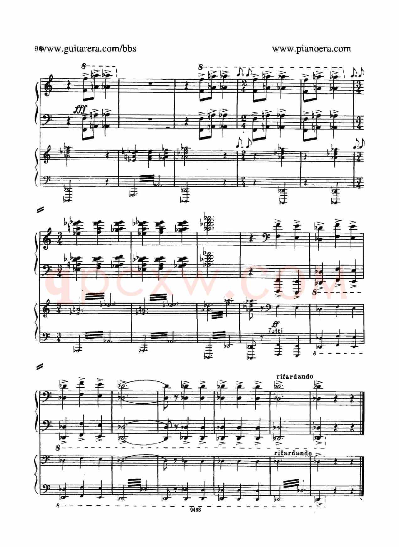 Piano Concerto in D-flat Major Op.37(降D大调钢琴协奏曲·Ⅲ·双钢琴)