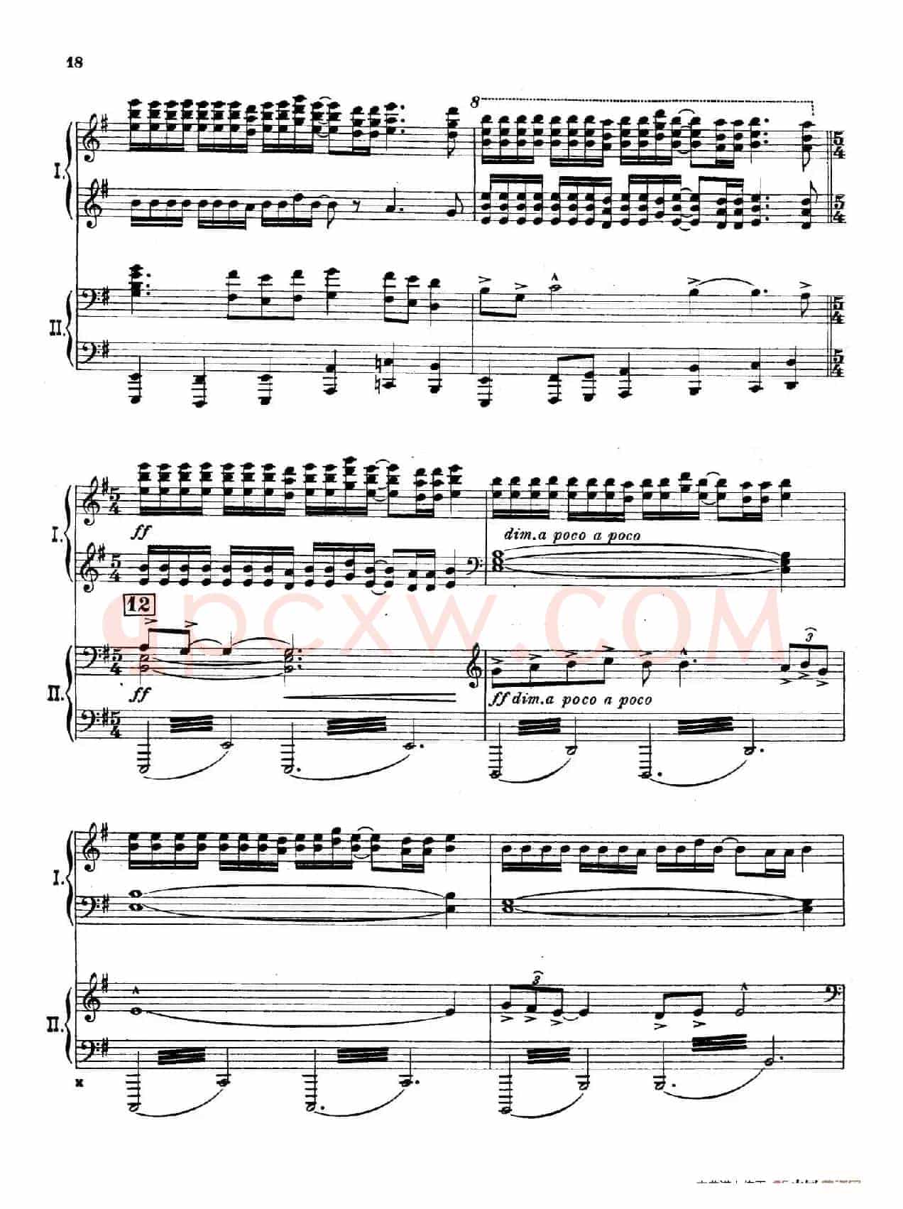 The Pines of Rome(交响诗《罗马的松树》·双钢琴)(第二部分:卡塔科巴墓地的松树)