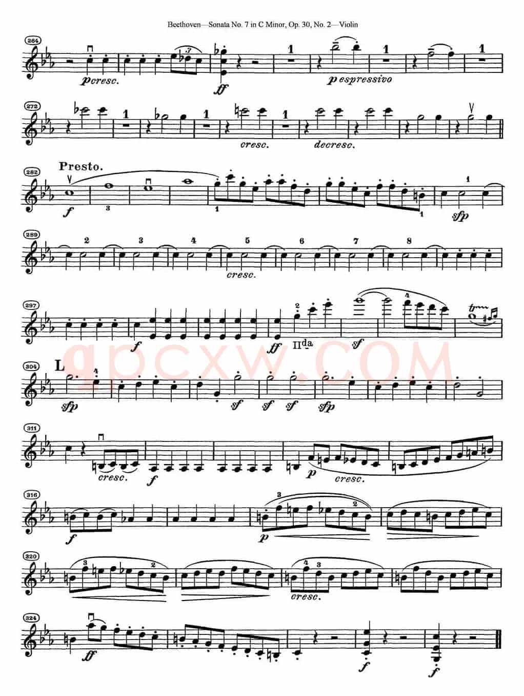 Violin Sonata No.7 in C Minor Op.30 No.2
