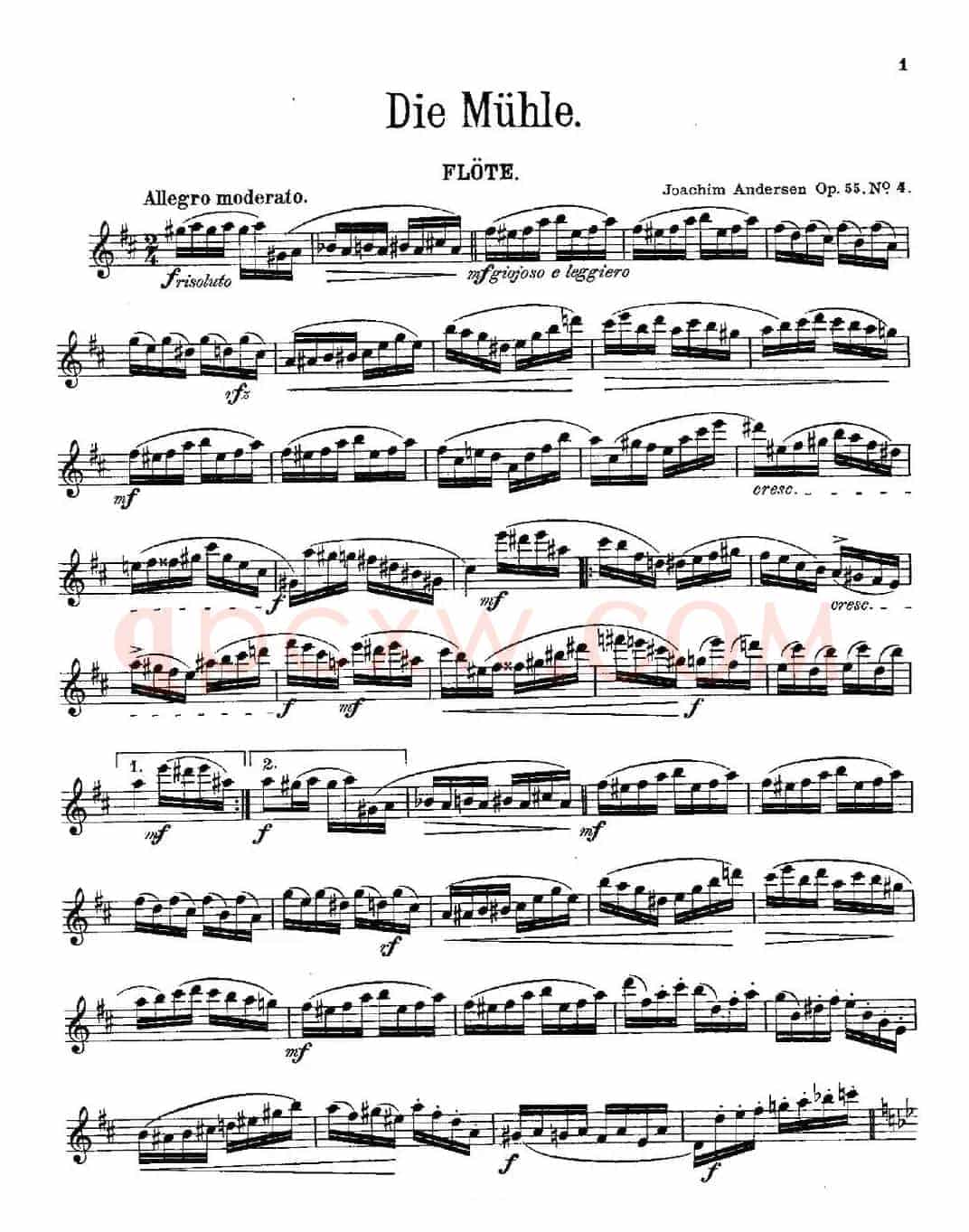Die Mühle（Op.55 No.4）