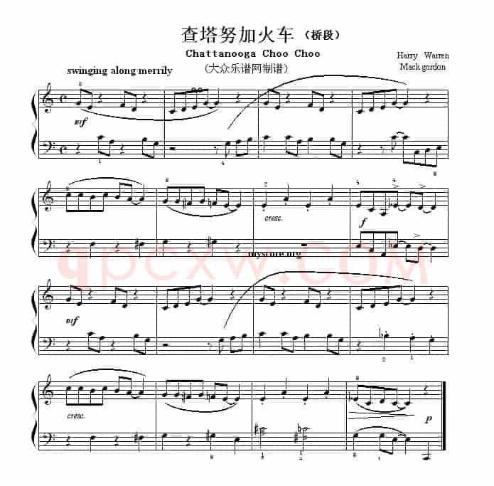 考级初级曲目：查塔努加火车（Chattanooga Choo Ch00）（桥段）