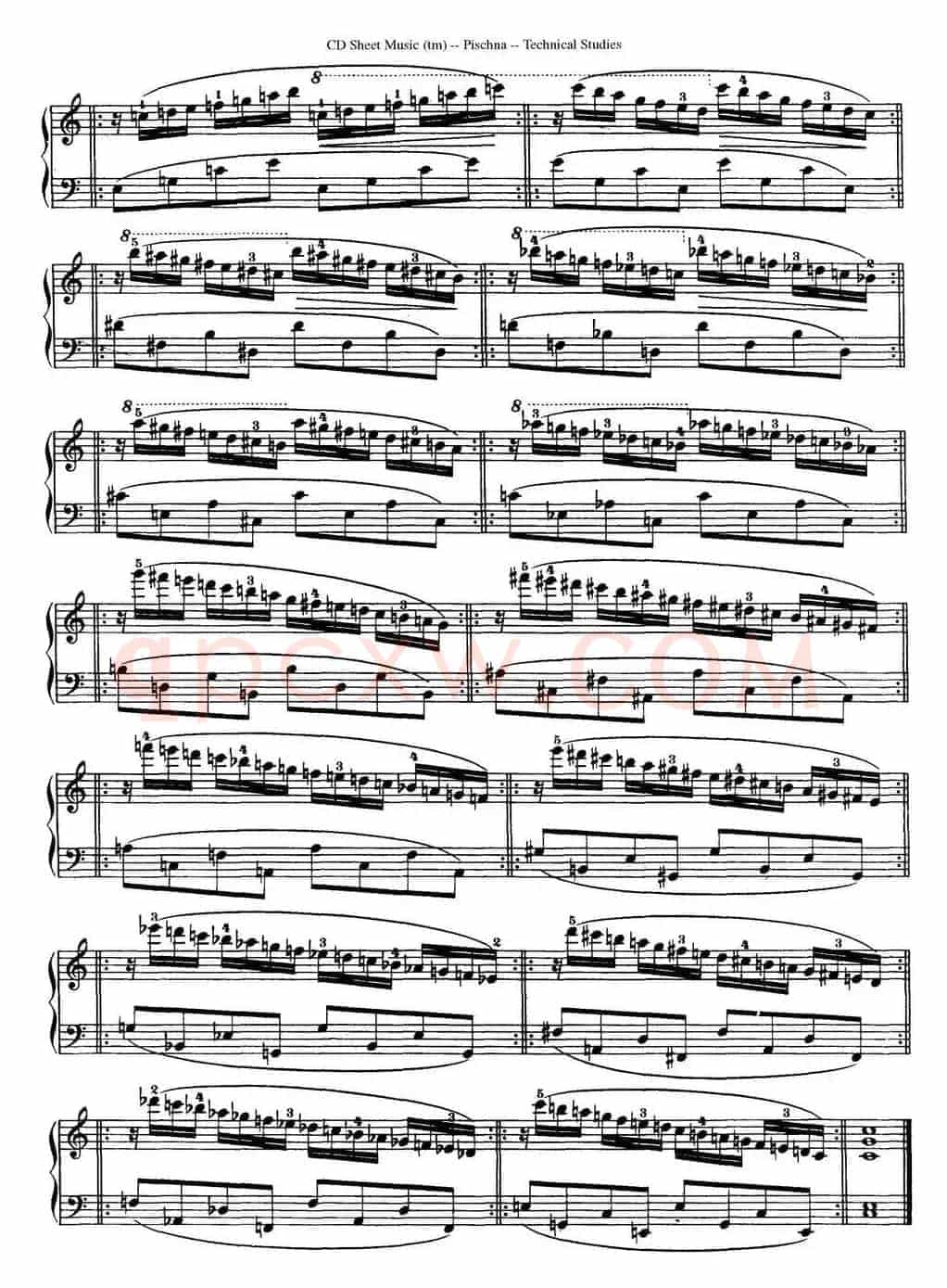 Technical Studies 60 Progressive Exercises (60首钢琴循序渐进练习曲 P41——50)