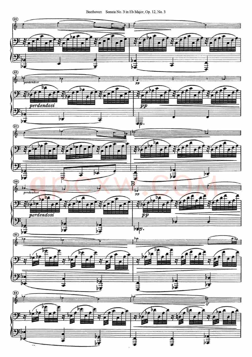 Violin Sonata No.3 in Eb Major Op.12 No.3（小提琴+钢琴伴奏）