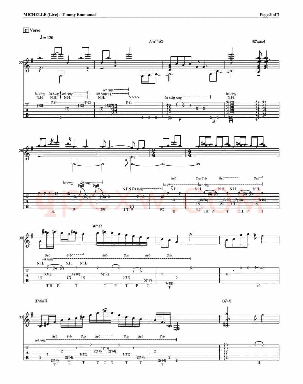 tommy emmanuel：michelle （live）（指弹吉他）