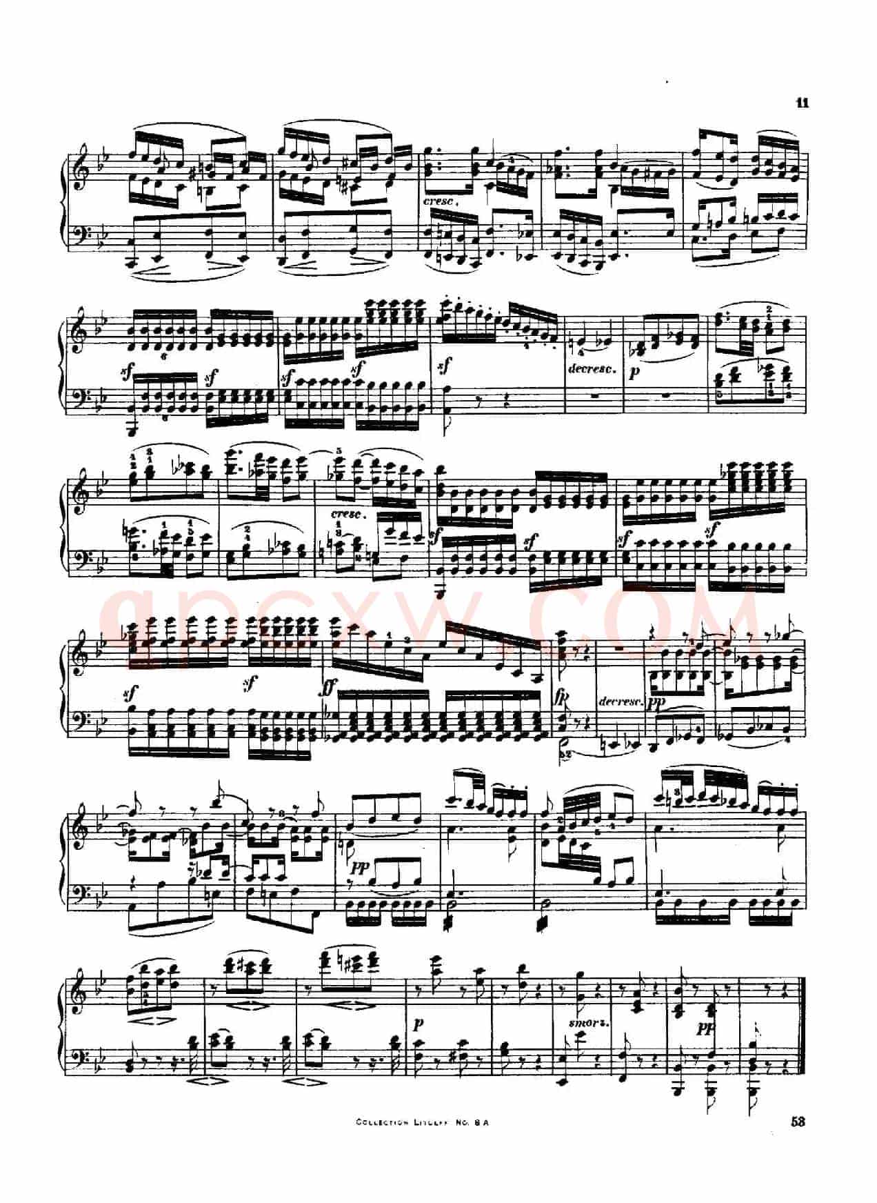 String Quartet No.3 in D Major Op.18-3（D大调第三弦乐四重奏·钢琴独奏版）
