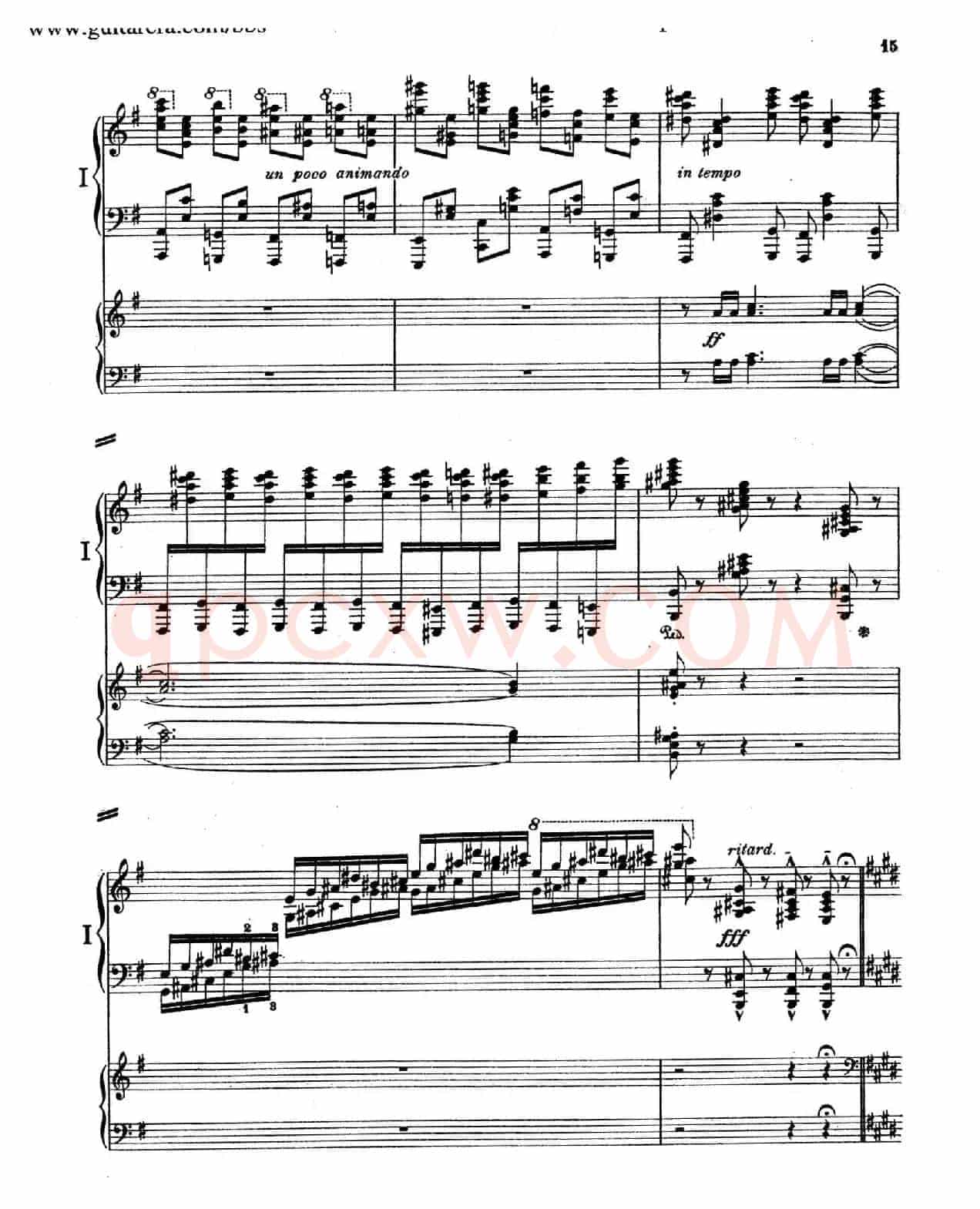 Piano Concerto in E Major Op.59(E大调钢琴协奏曲·双钢琴·第一乐章)