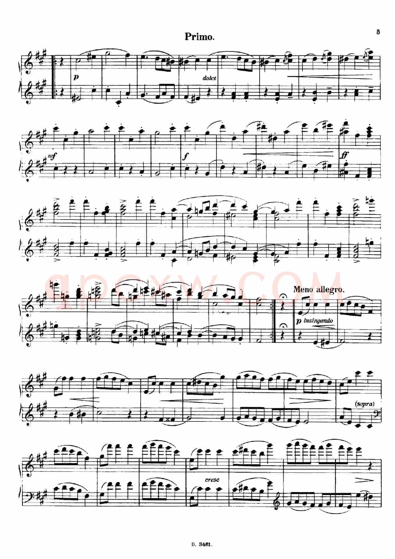 Walzer Op.3 - 4 hands（圆舞曲·四手联弹）