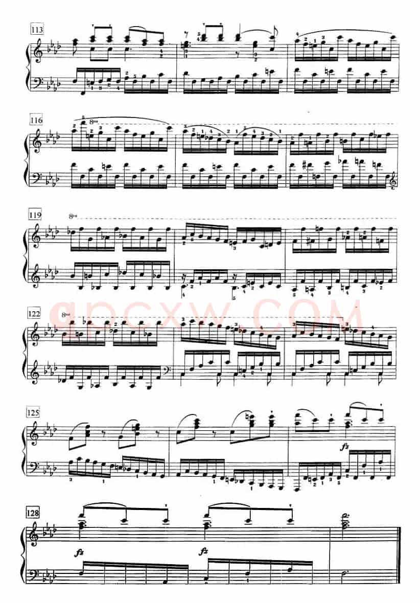 钢琴教程第七级 练习曲（《名手之道》No.21）