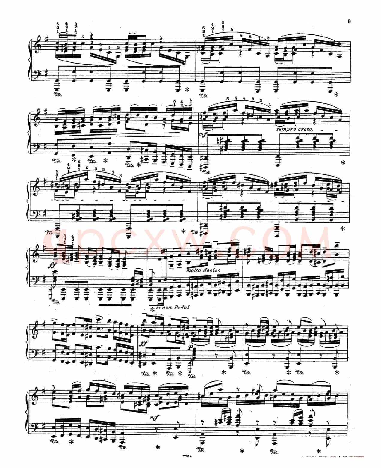 Brandenburg Concerto No.3 in G Major BWV.1048(G大调第三勃兰登堡协奏曲·钢琴独奏版)