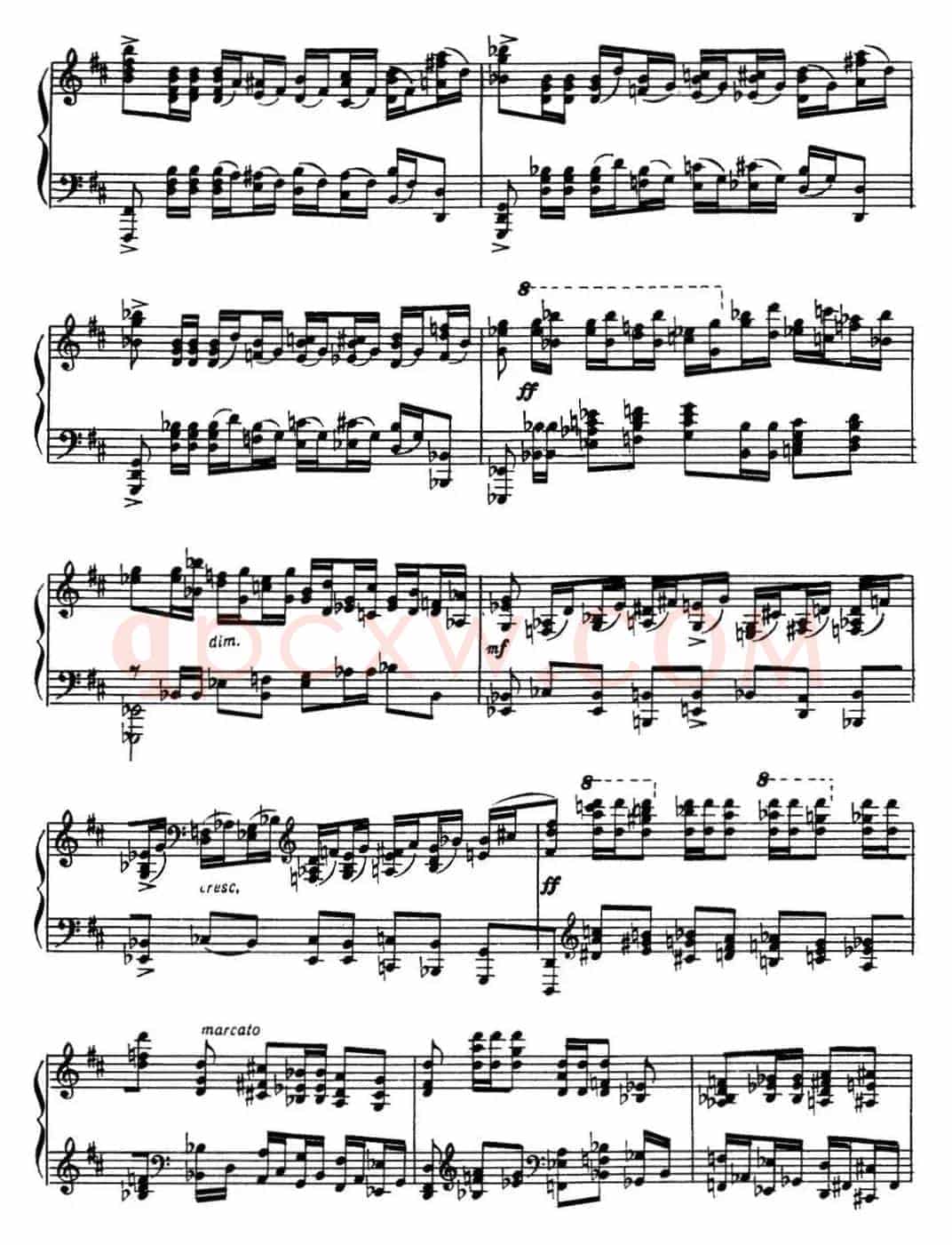 拉赫玛尼诺夫 音画练习曲17或18 Etudes tableaux Op.39 No.9