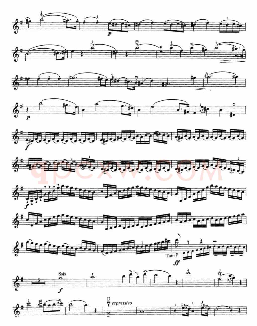 小提琴考级第七级：外国乐曲（8首）