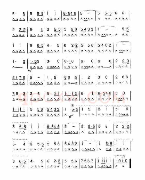 歌唱祖国（4个版本）